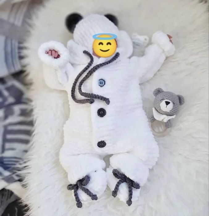 Вязанный комбенезон