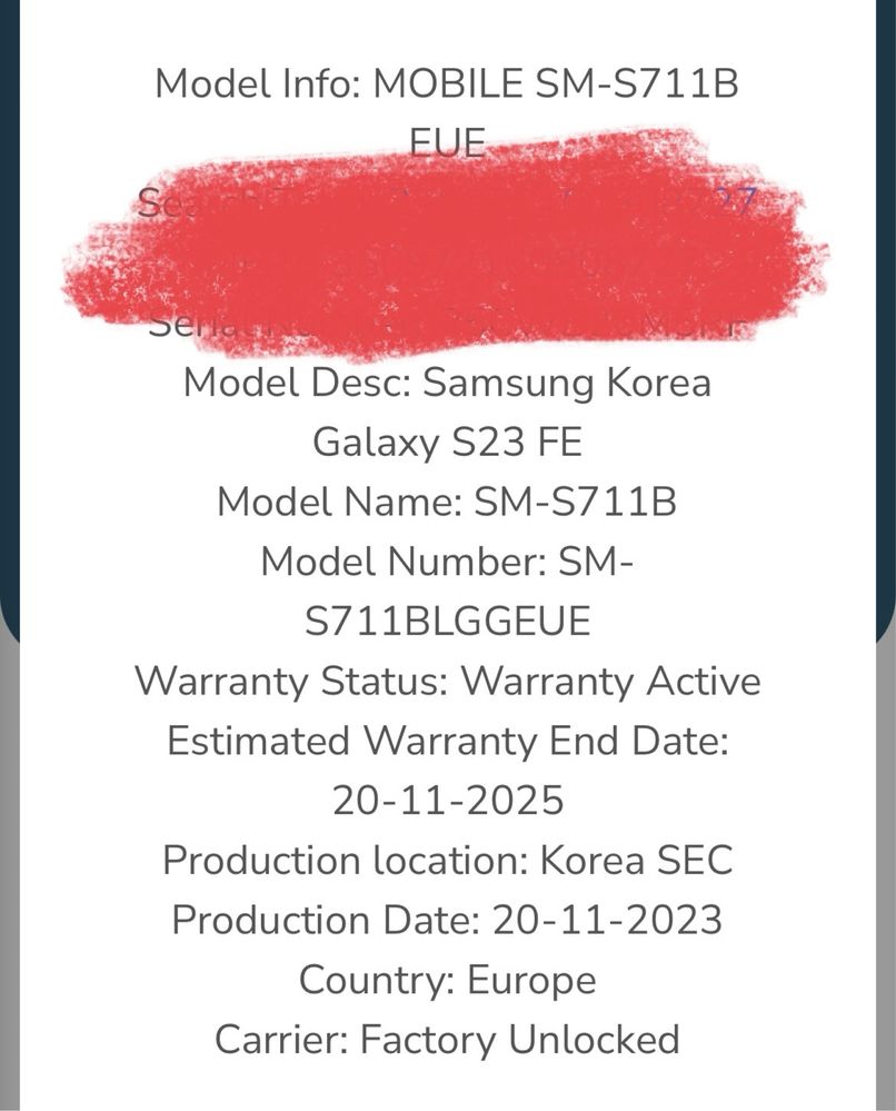 Samsung S23FE 256GB SIGILAT