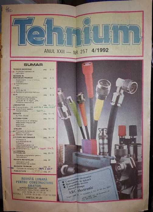 Colectie reviste Tehnium 1971 - 1992