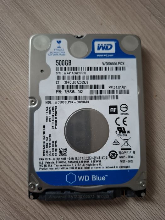 Жесткий диск для ноутбука 500 Гб