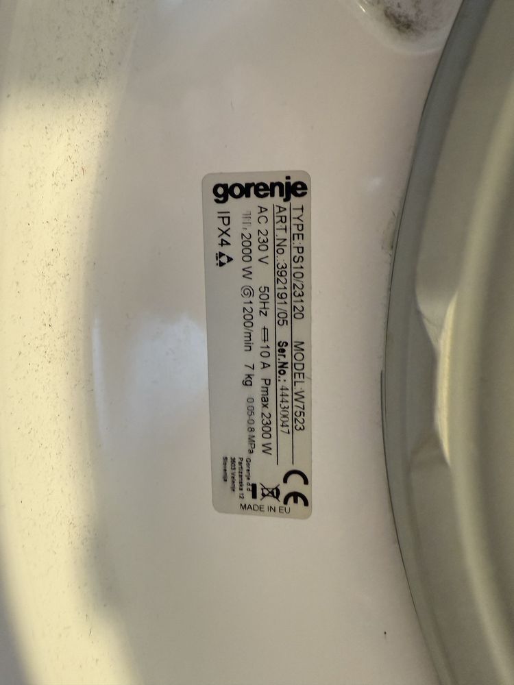 Петалня Gorenje W7523 на части - люк, мотор, платка и др.