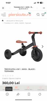Vând tricicleta Kaya 4 in 1