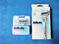 Gillette SkinGuard Sensitive 5 броя ножчета за бръснене + държач Жилет
