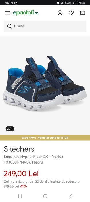 Papuci Skechers noi - marimea 25