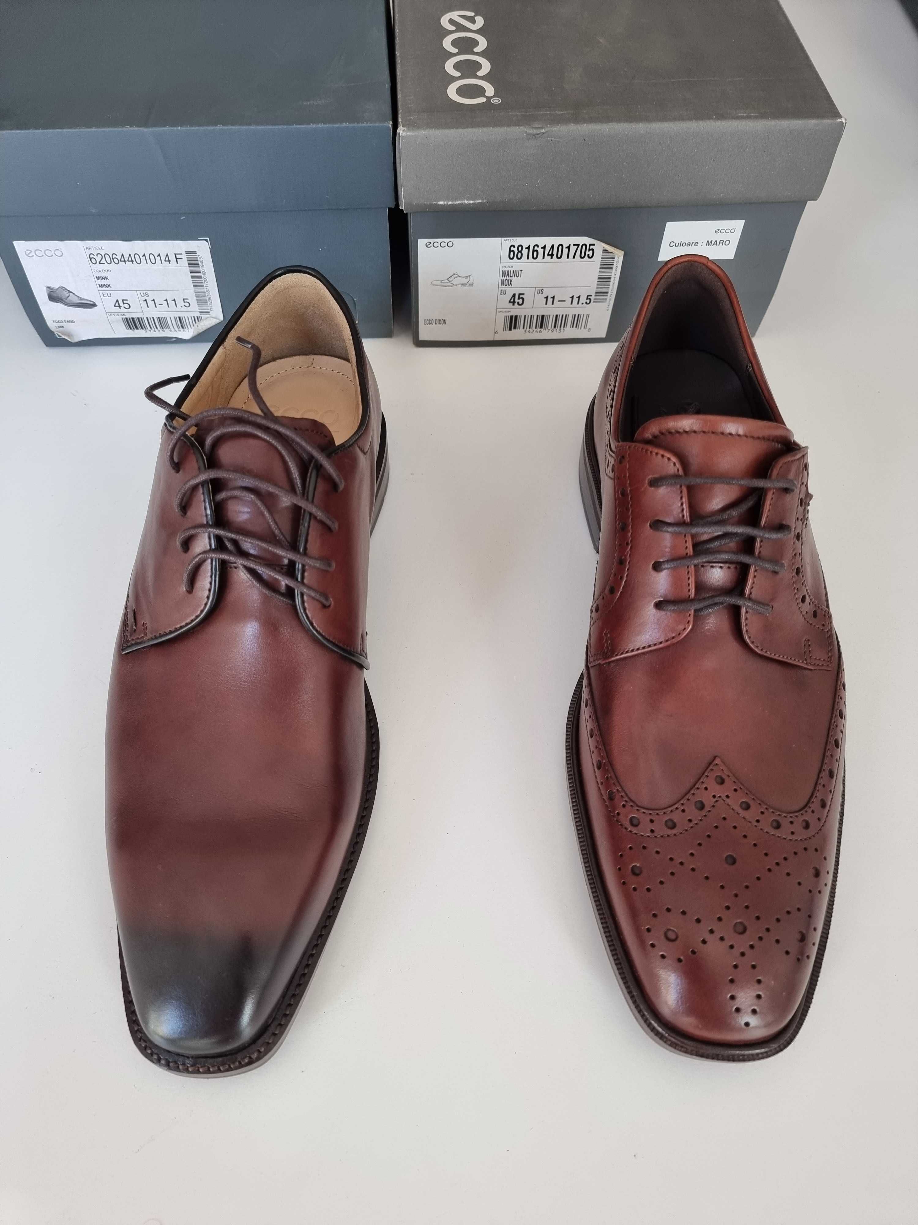 Pantofi ECCO noi piele 45