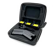Pistol taser cu electrosoc, lanterna LED si laser, 3 rezerve