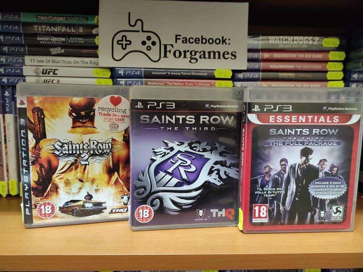 Vindem Saints Row 1 2 Xbox 360 One și 3 The Third The Full Package PS3