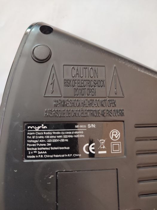 Ceas cu radio Myria MF 903S