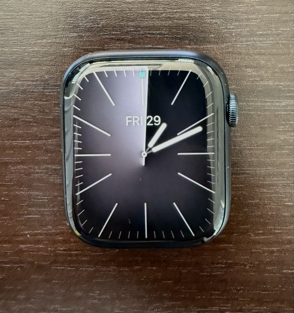 Смарт часовник Apple Watch 9, 45 мм, Midnight Aluminium Case