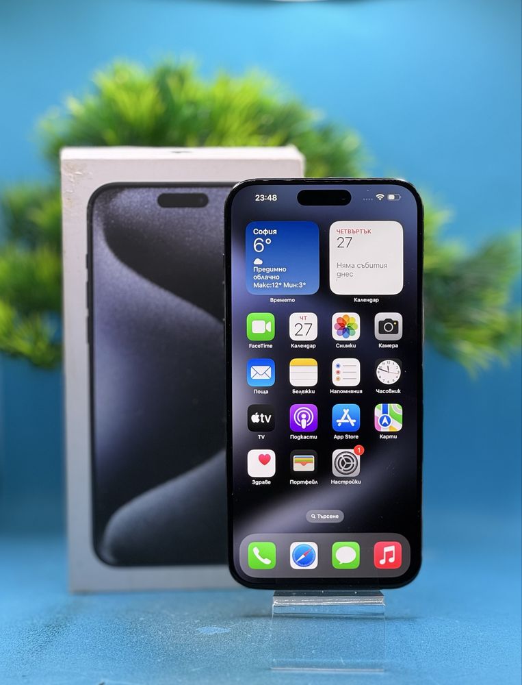 Apple iPhone 15 Pro Max, 256GB, 5G, Blue Titanium