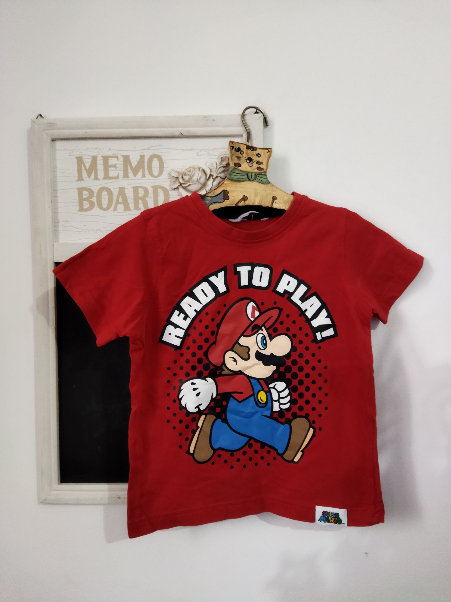 Tricou original Mario Supermario copii 4-5-6 ani mărimea 110-116