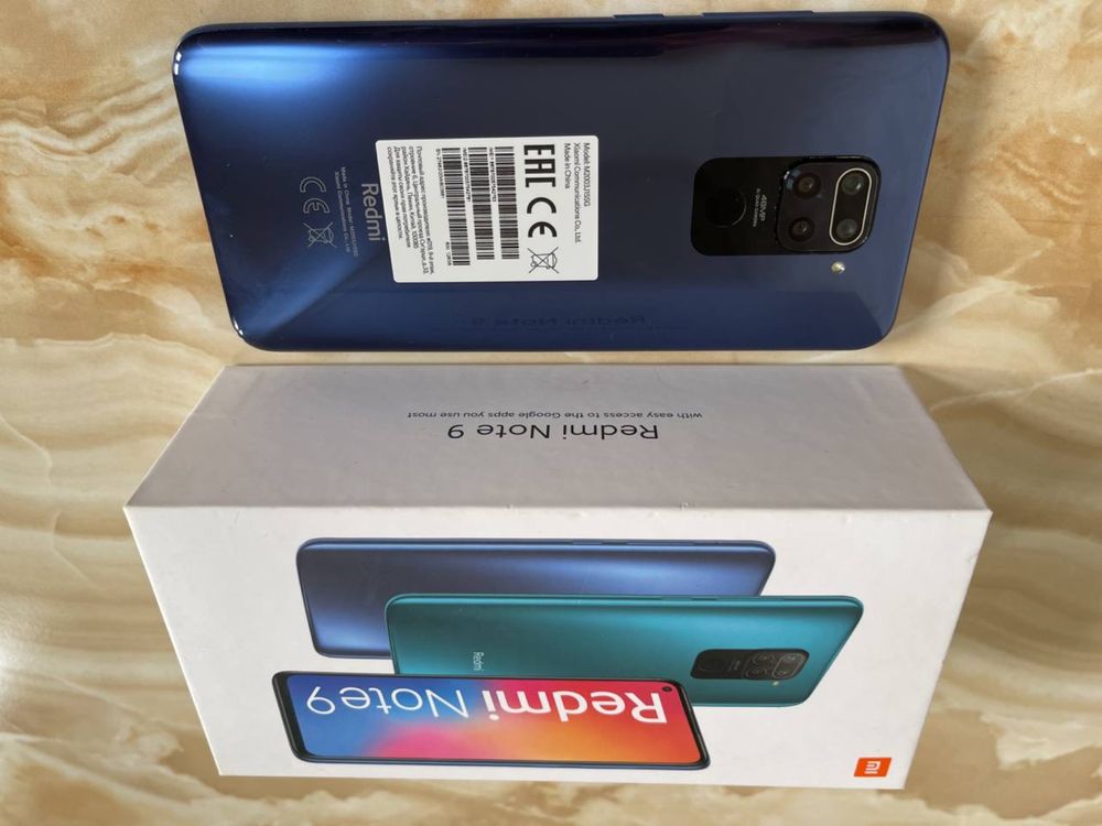 Redmi Note 9 Midnight Grey  128 G IDEAL