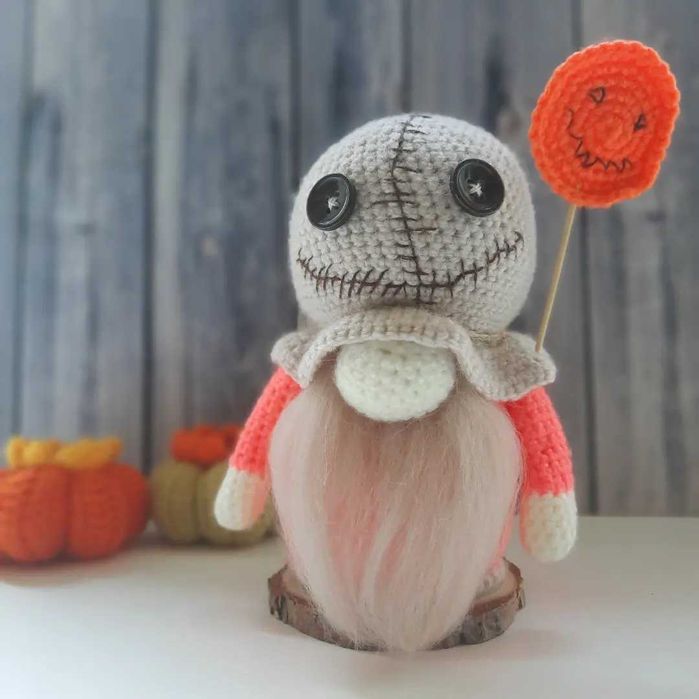 Гномики ручной работы. Подарок на Хэллоуин.