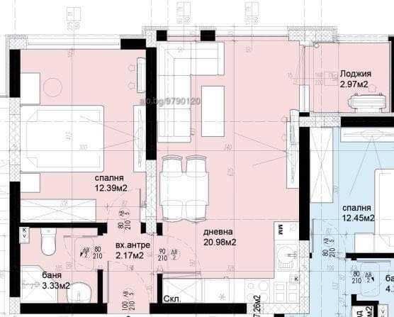 Продава се Двустаен апартамент в Пловдив, Христо Смирненски - 58 кв.м за 1130 €/кв.м - Снимка #1