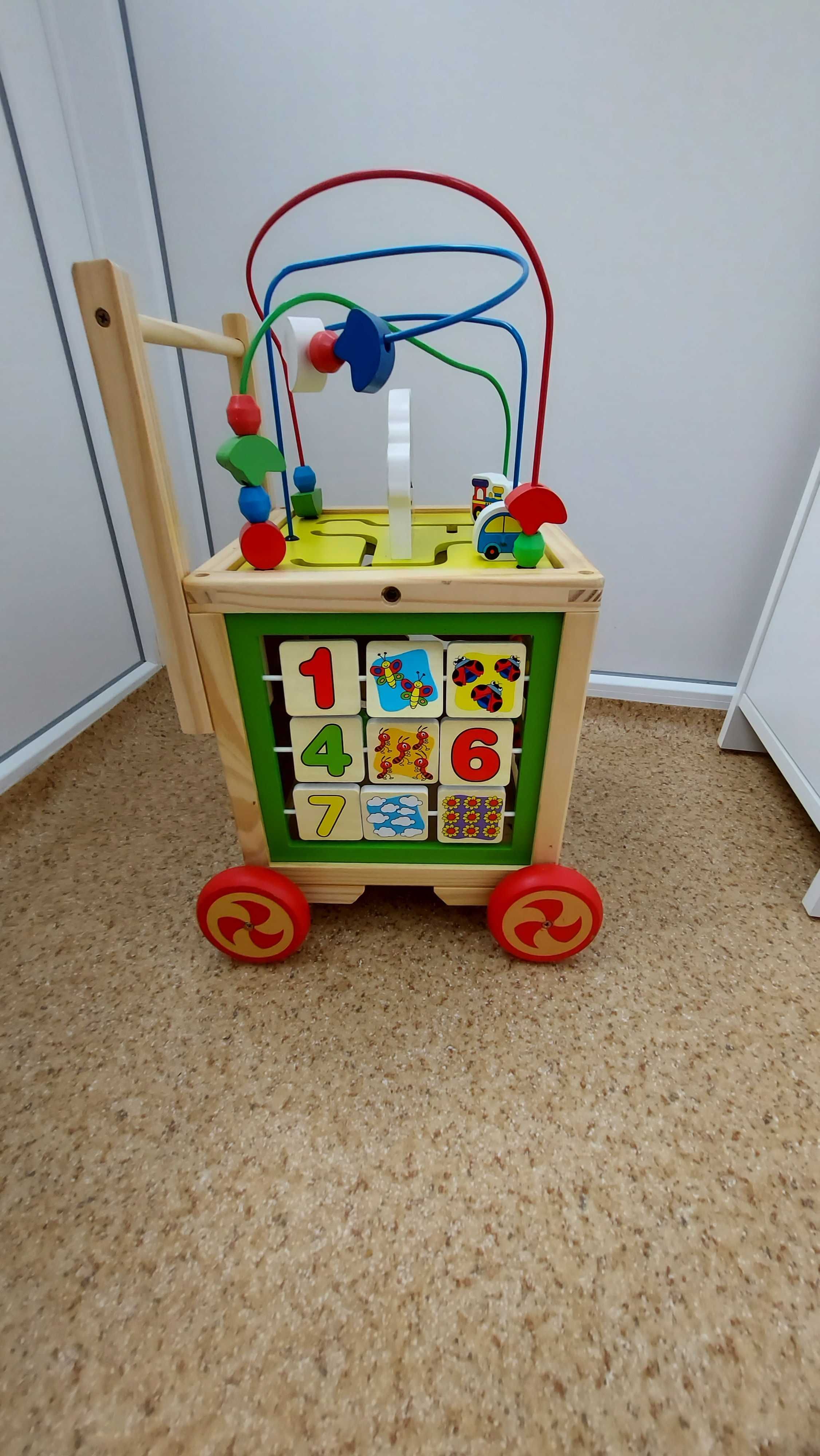 Premergator Montessori 6 in 1 cu centru de activitati