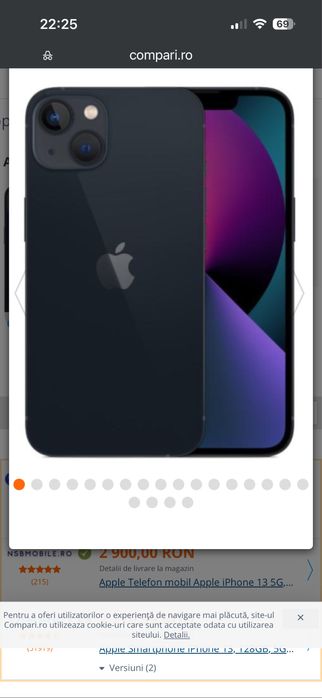 Vand iphone13 128 gb placa de baza defecta