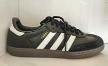 Adidas Samba negru cu dungi albe, marimea 37 1/3