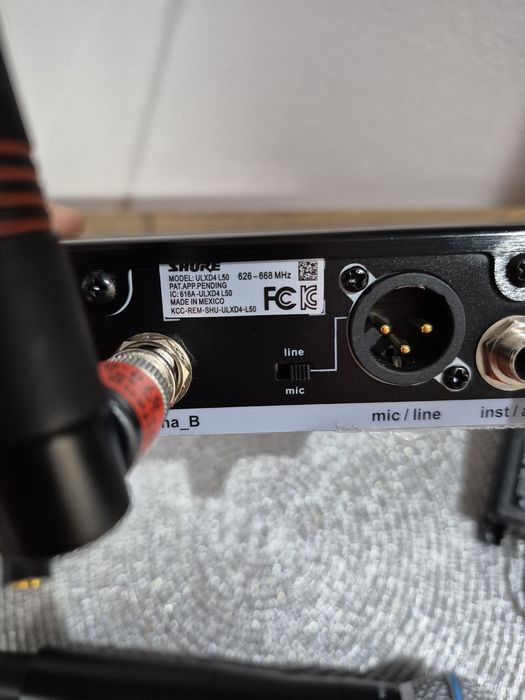 Microfon wireless Shure ULXD  L50 625-668 beta 58a Made in Mexic ur xa