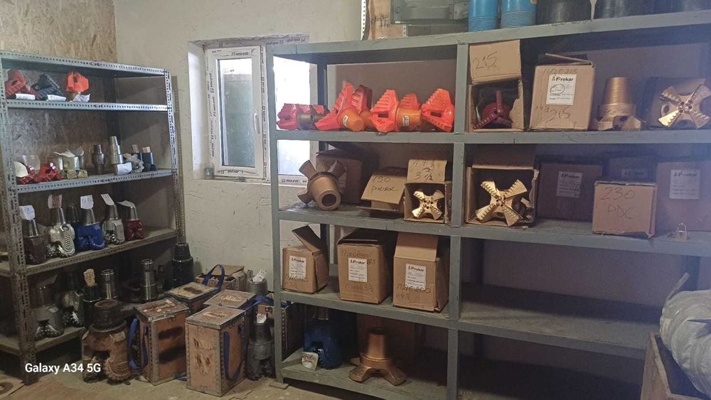 Sape de foraj PDC 230 mm | sapă cu lame, sape cu role