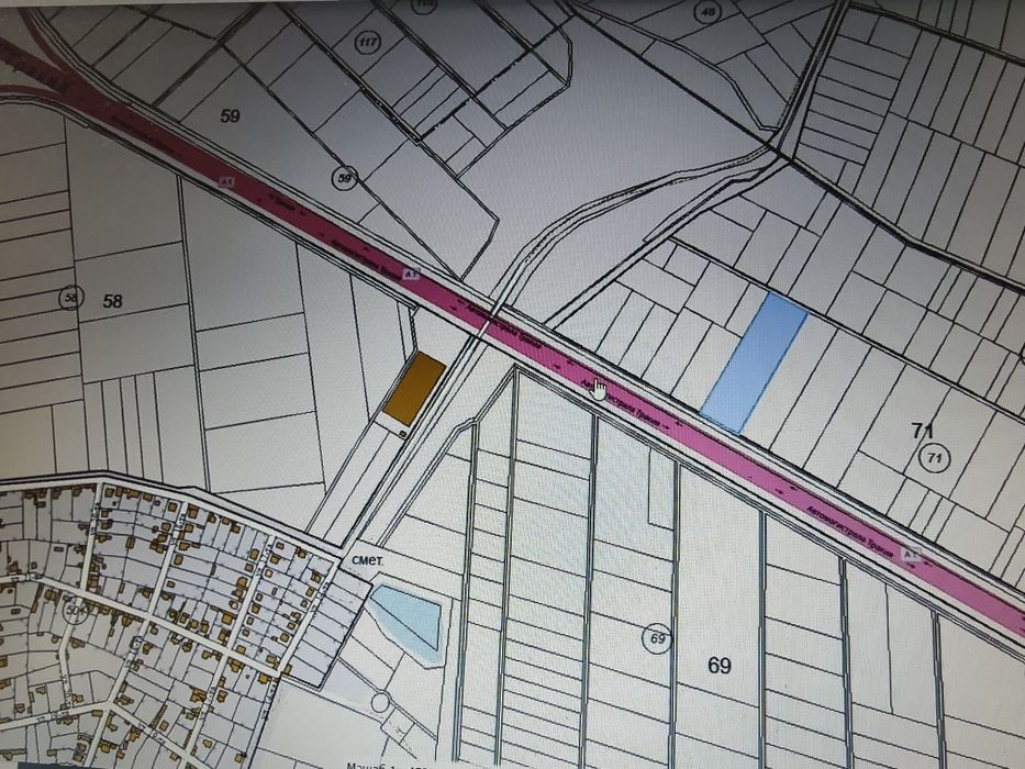 Продавам парцел с лице на магистрала Тракия