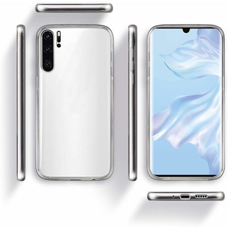 Husa pentru Huawei P30, GloMax TPU 360, Transparent