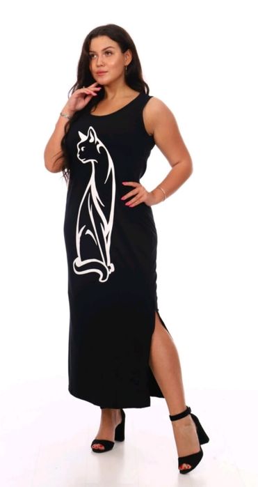 Платье 60- 64 размер чистый хлопок.