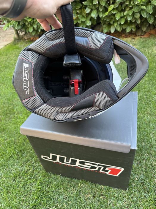 Casca moto enduro Atv Just 1 si accesorii