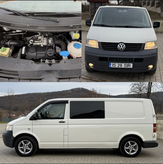 VW Transporter LUNG 6 Locuri 2009 1.9 TDi - 105cp Cabina dubla T5
