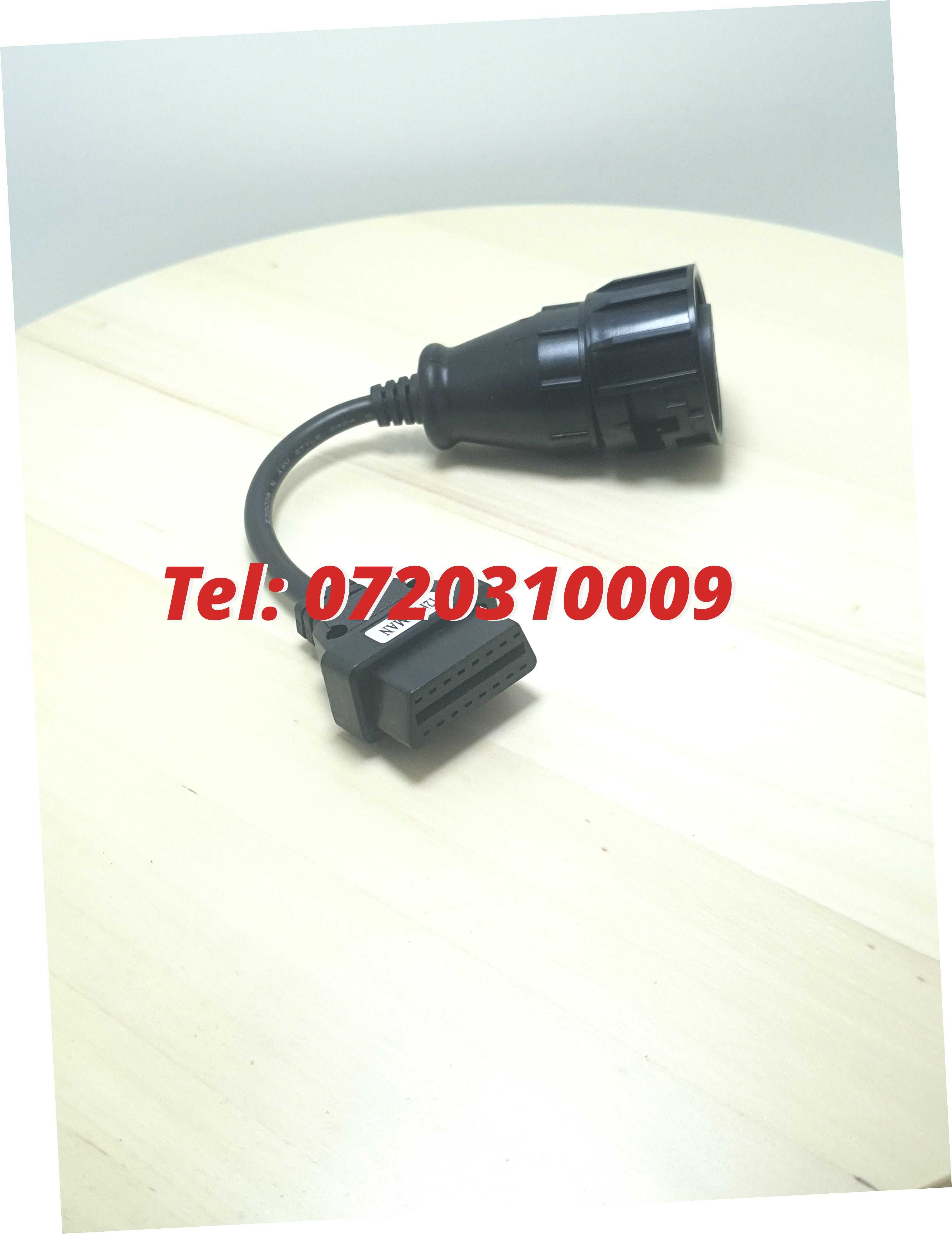 Cablu Adaptor Diagnoza Camion Tir Man Tga 12pin Obd2 Delphi Autocom