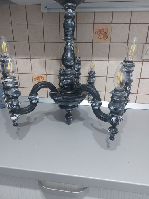 Candelabru lemn unicat