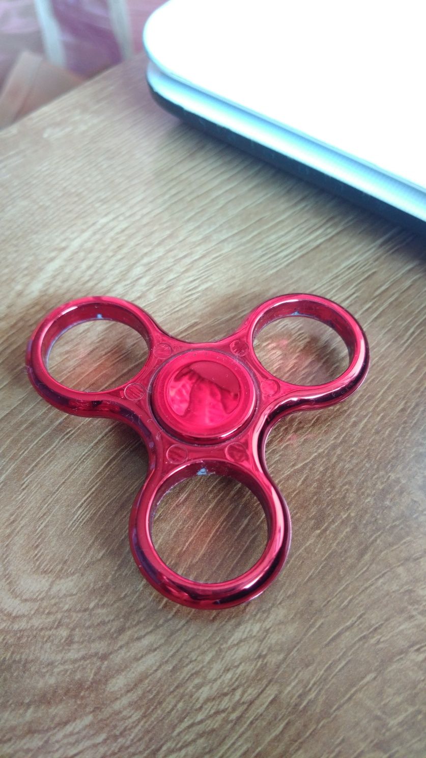 Fidget Spinner - Metalic - Roșu