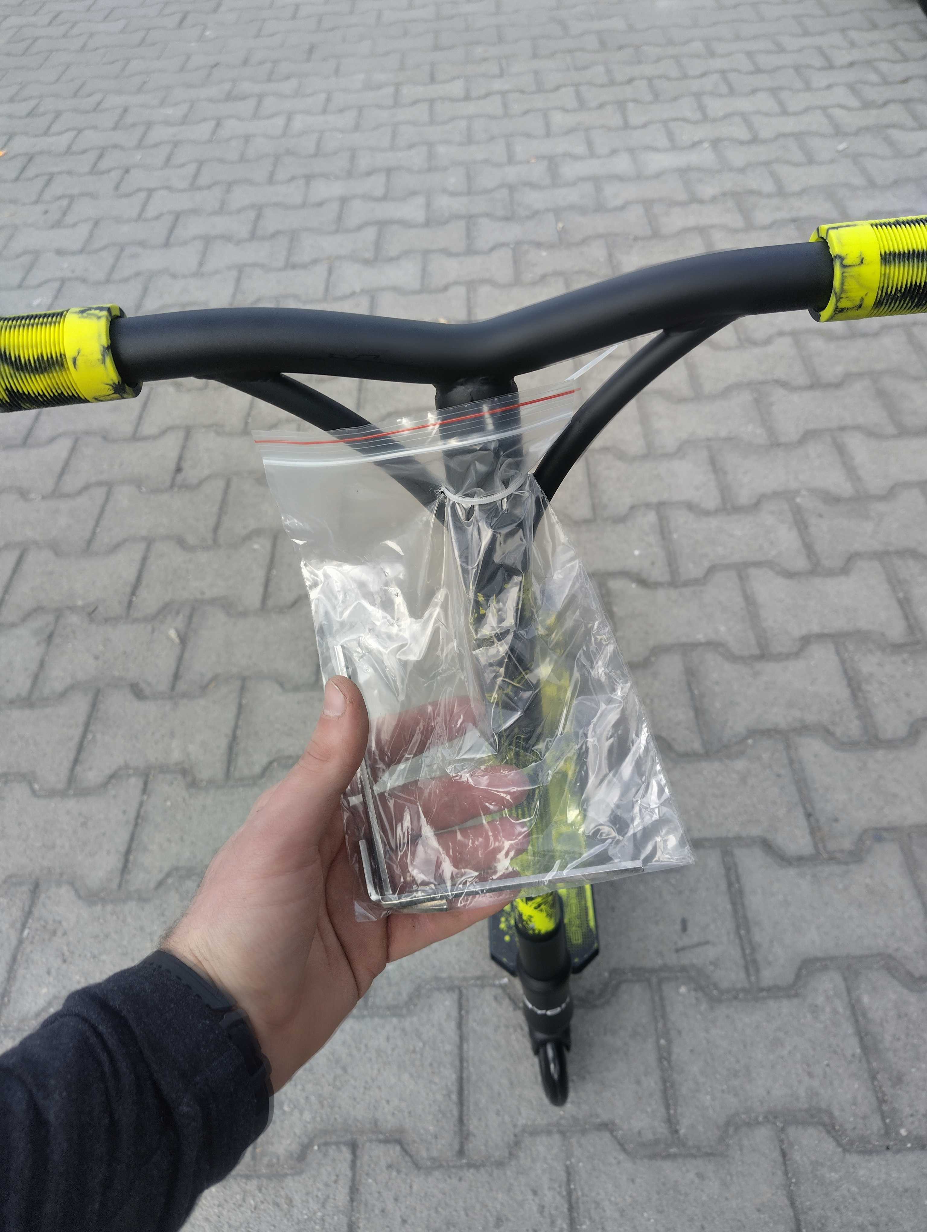 BYOX Детска тротинетка stunt SHOCK жълт