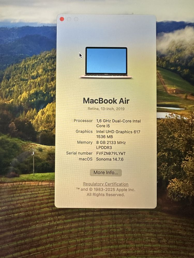 Apple MacBook Air 13 Space Gray Late 2018 A1932