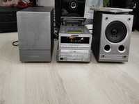 Combina Sony PMC-DR50L cd radio casetă aux cu boxe active