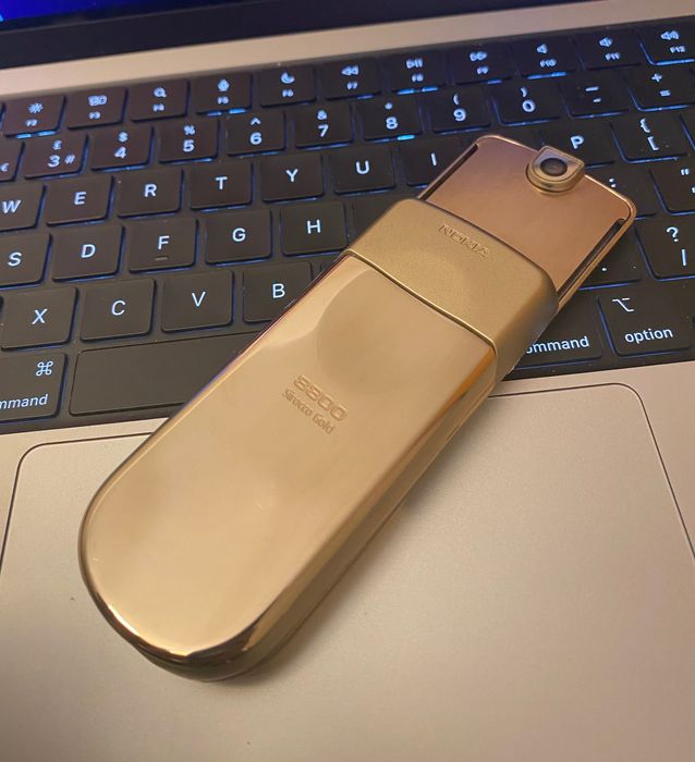 Telefon Nokia 8800 Sirocco GOLD / AURIU Silver ! Arte carbon sapphire