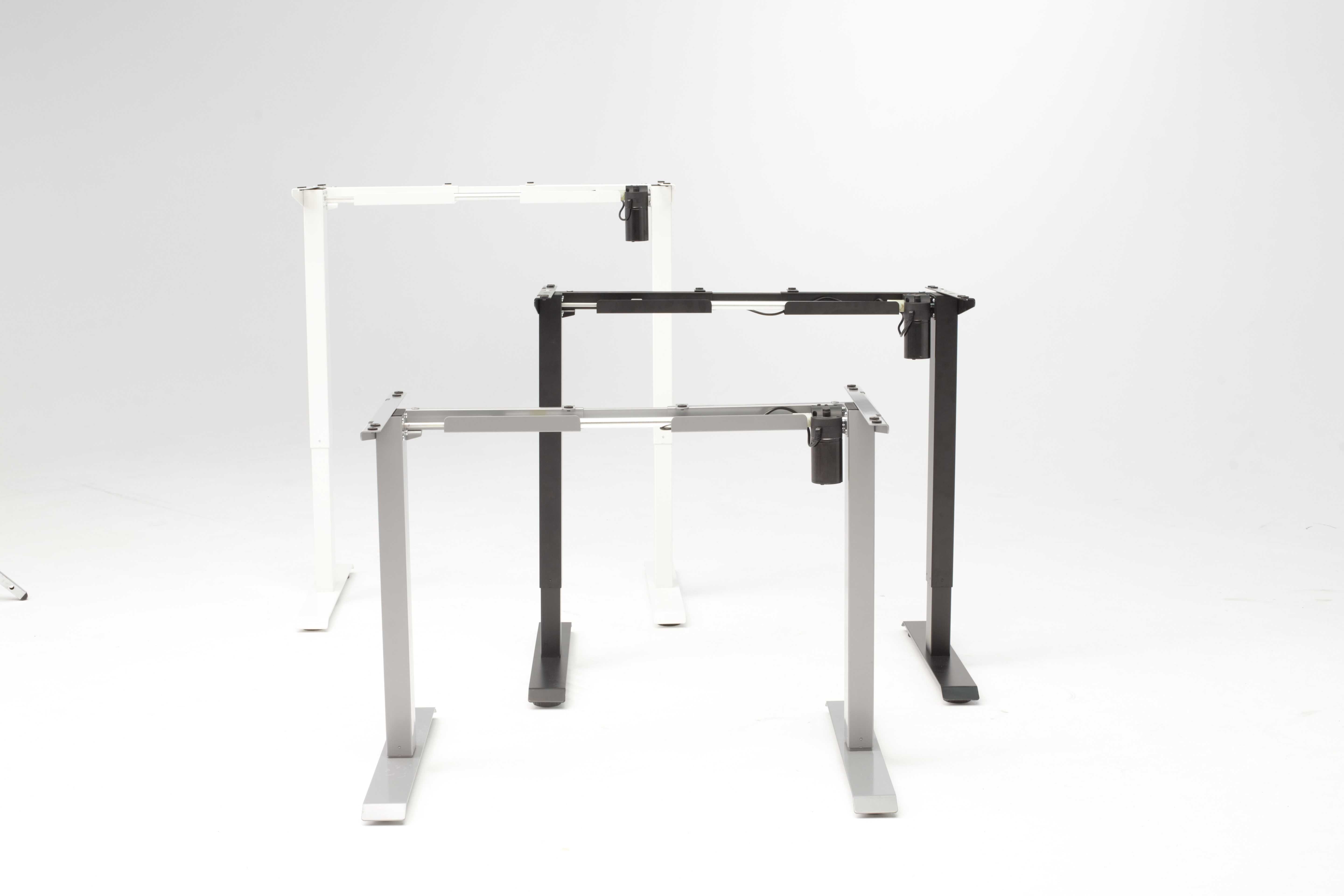 Birou  electric SmartAdjust, stejar 160x80 cm, cadru gri