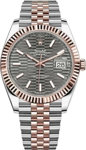 Rolex Datejust 41mm Steel and Everose Gold 126331 Gray