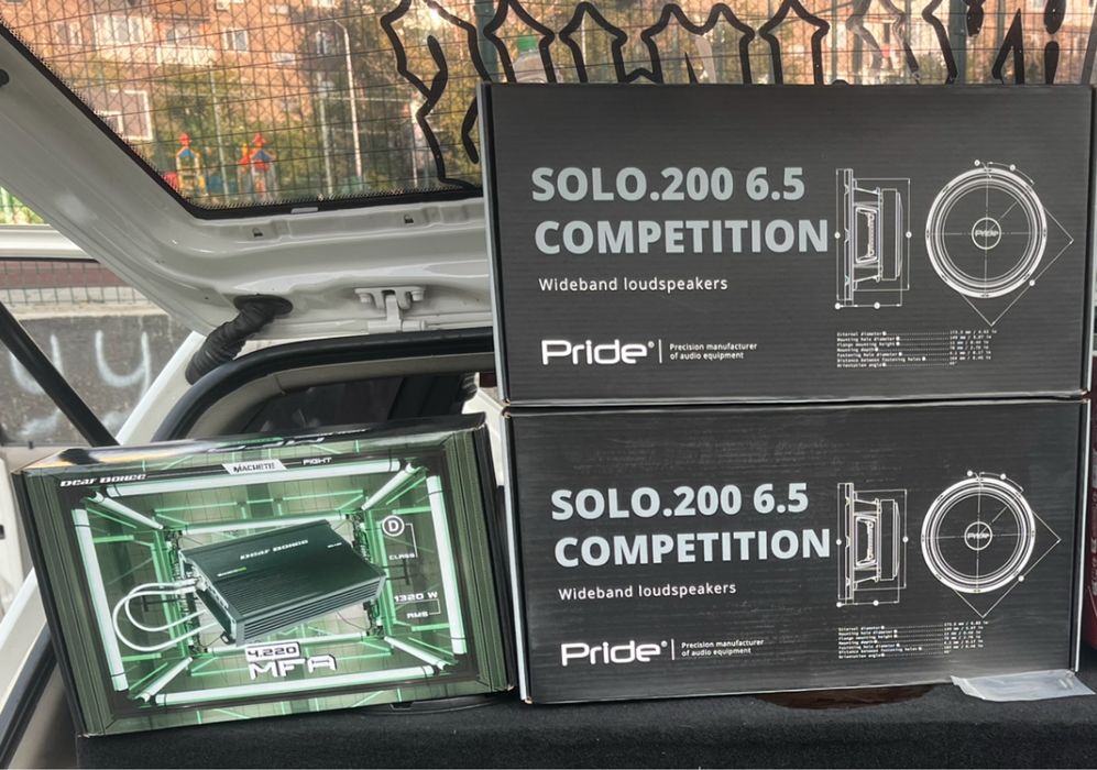 Динамики и усилитель