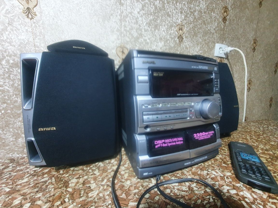 Муз.центр aiwa япония.оригинал.