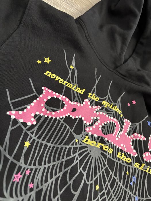 Spider pink hoodie