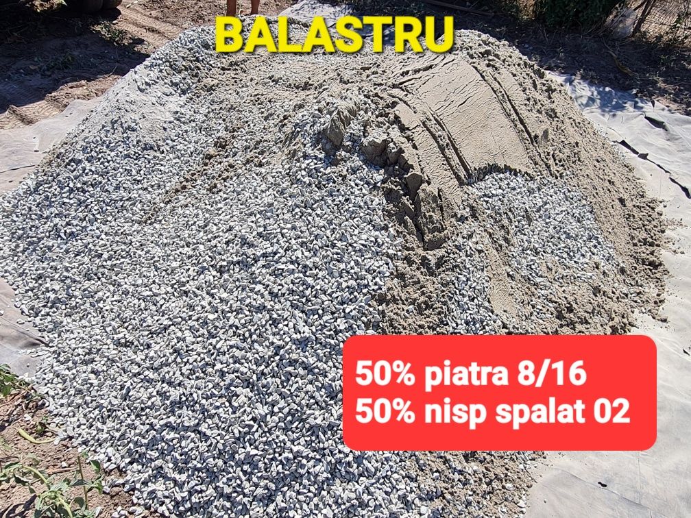 Balastru amestec ( piatra cu nisip)