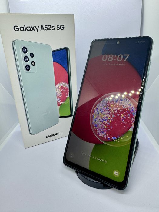 Samsung Galaxy A52s 5G FULL BOX+ smartwach NOU si husa MOBILEFOX cadou