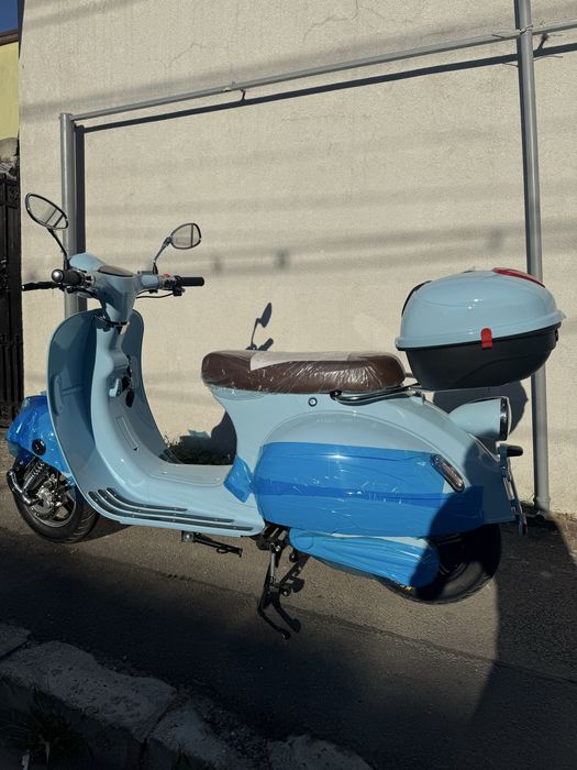 Scuter Electric 3000w Classic Retro Blue