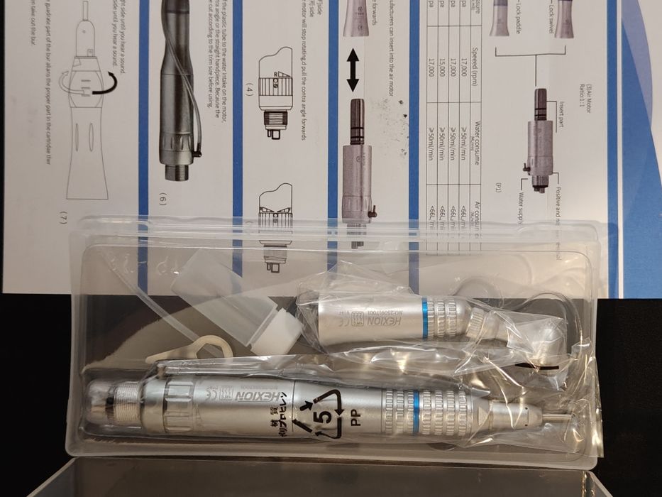 Turbina dentara LED - Air Flow- Ace RECIPROC - Pivoti sticla - PLUGGER