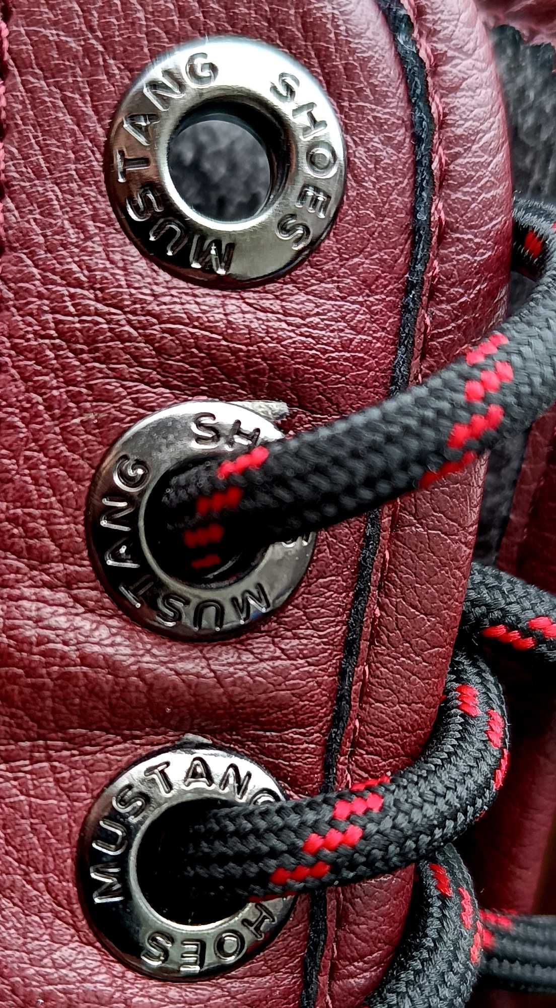 Botine damă marca MUSTANG mărimea 40 din piele ecologică