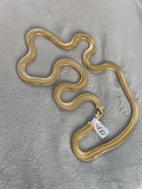 Lant din aur 14k - 65cm lungime - Model Snake plat cuban -