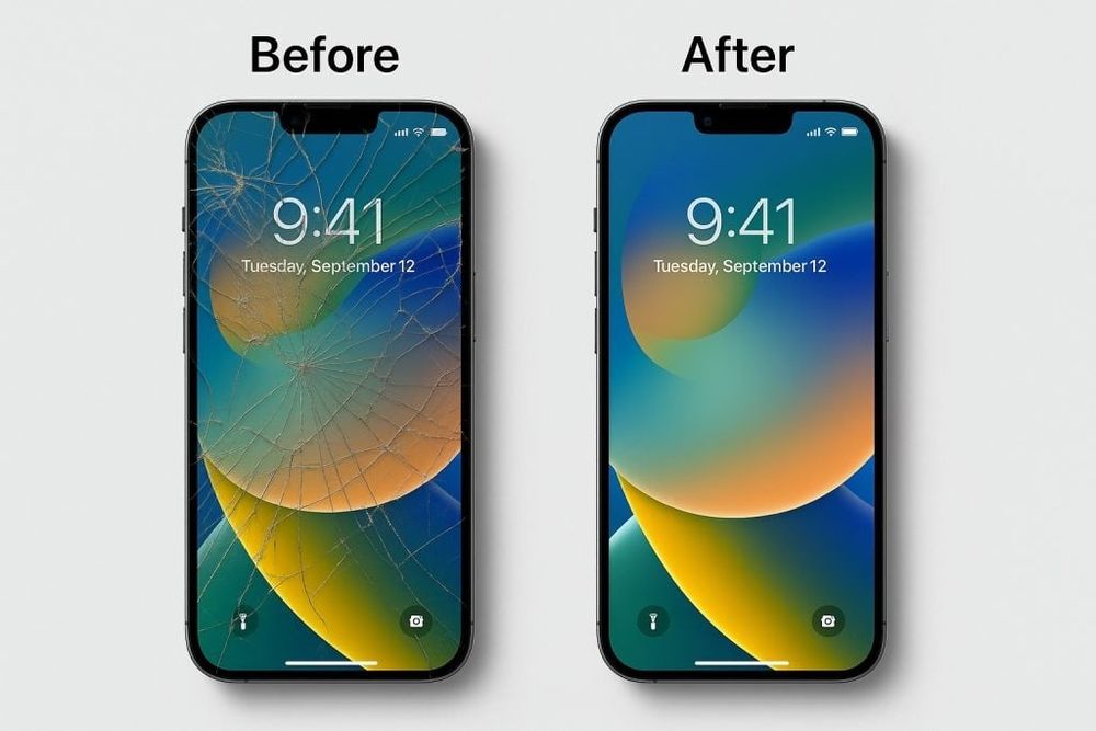 Inlocuire Sticla Ecran Refurbish Geam Display iPhone in Timisoara