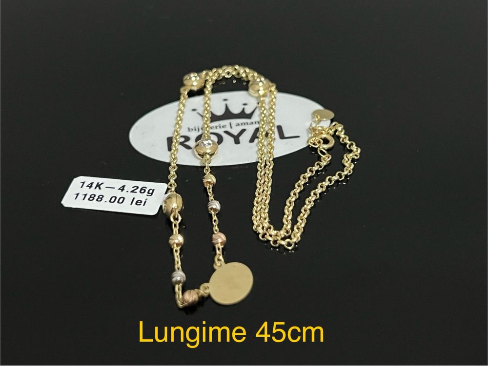 Bijuteria Royal CB : Lant dama aur 14k 4,26gr lungime 45cm