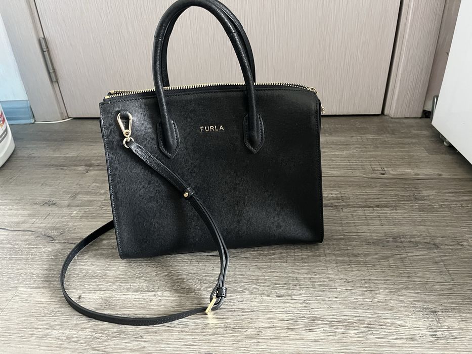 Furla чанта естествена кожа