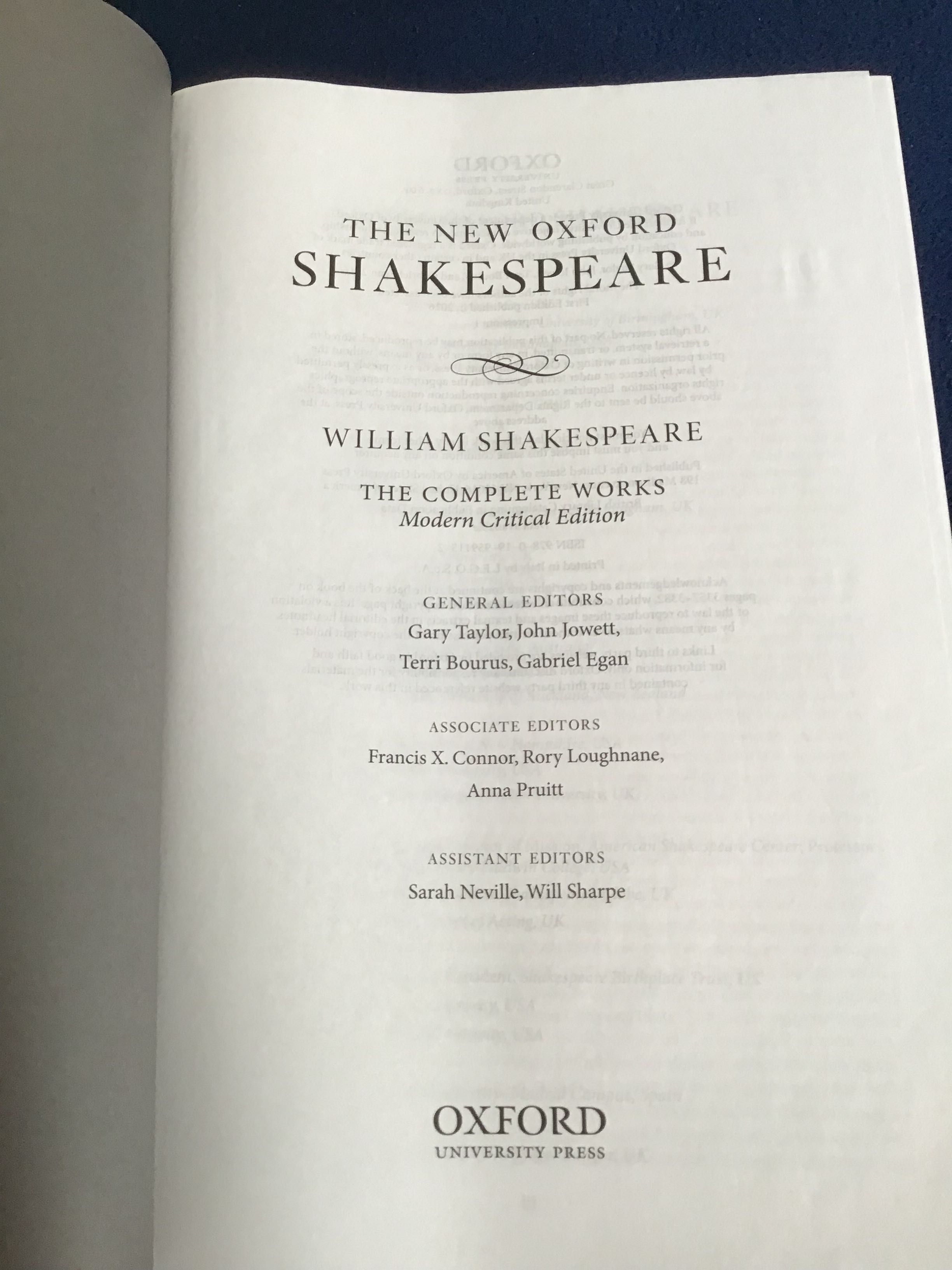 The New OXFORD Shakespeare - The complete works